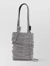 Benedetta Bruzziches Handcrafted Rhinestone Buckle Shoulder Bag