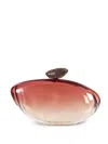 Benedetta Bruzziches Harmony Gradient-effect Pebble-shaped Clutch Bag In Red