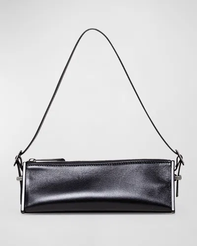 Benedetta Bruzziches Joy Zip Leather Shoulder Bag In Nightly