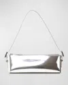 BENEDETTA BRUZZICHES JOY ZIP METALLIC LEATHER SHOULDER BAG