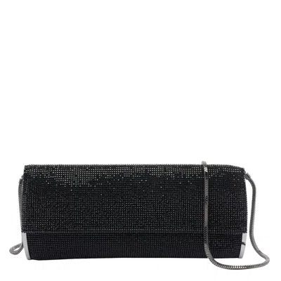 Benedetta Bruzziches Kate Crystal Crossbody Bag In Black