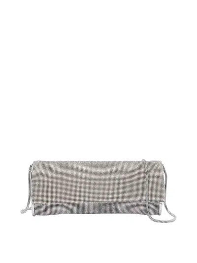Benedetta Bruzziches Kate Crystal Crossbody Bag In Silver