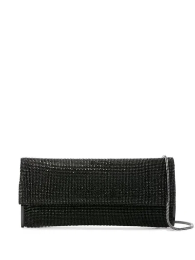 Benedetta Bruzziches Kate Crystal-embellished Clutch Bag In Black