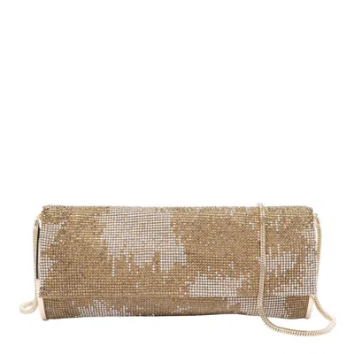 Benedetta Bruzziches Kate Crystals Crossbody Bag In Gold