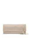 Benedetta Bruzziches Kate Embellished Chain Clutch Bag In Neutral