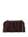 Benedetta Bruzziches La Grande Venus Crystal-embellished Pleated Clutch In Red