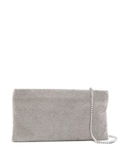 Benedetta Bruzziches Evening Clutch La Petite Chain Rhinestones In Neutral