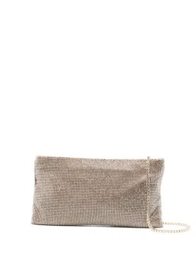 Benedetta Bruzziches La Petite Your Best Friend Clutch Bag In Gold