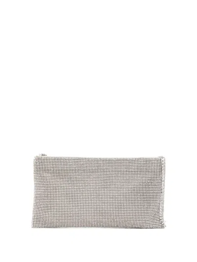 Benedetta Bruzziches La Petite Your Best Friend Rhinestone Chain-strap Clutch Bag In Orange