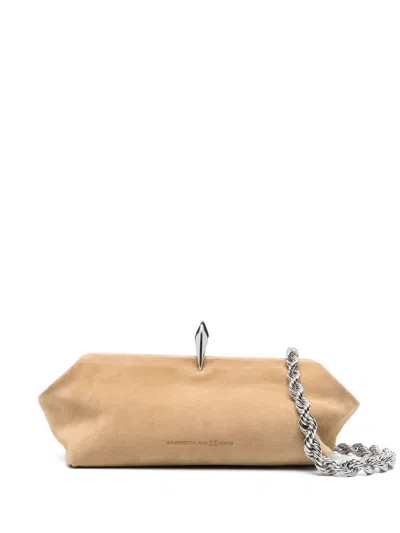 BENEDETTA BRUZZICHES LEATHER CLUTCH BAG