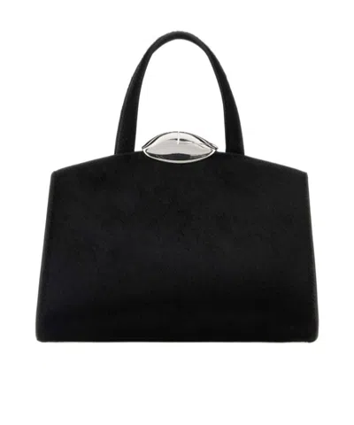 Benedetta Bruzziches Leather Shoulder Bag In Black