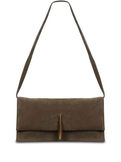 Benedetta Bruzziches Leather Shoulder Bag In Green