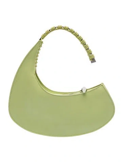 Pre-owned Benedetta Bruzziches Leather Shoulder Bag Medium In Green