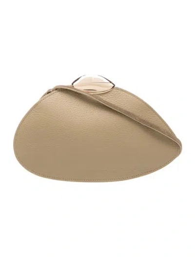Pre-owned Benedetta Bruzziches Leather Shoulder Bag In Neutrals