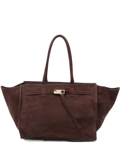 Benedetta Bruzziches Leather Tote Bag In Brown