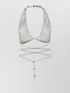 Benedetta Bruzziches Linked Chain Layered Necklace With Pendant Detail