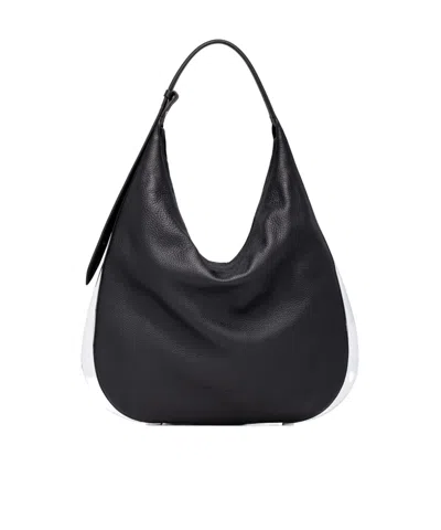 Benedetta Bruzziches Logo Embossed Shoulder Bag In Black