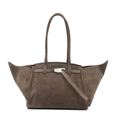 Benedetta Bruzziches Logo Patch Tote Bag In Brown