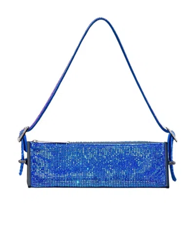 Benedetta Bruzziches Logo Shoulder Bag In Blue