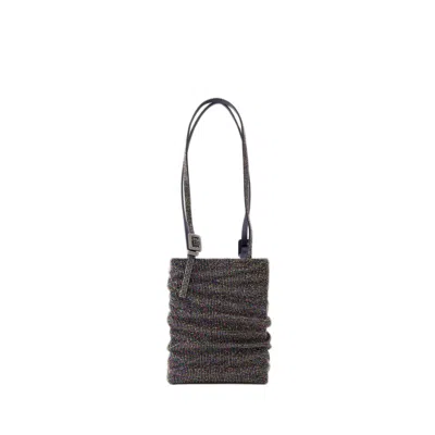 Benedetta Bruzziches Lollo La Grande Shoulder Bag - Hematite In Multicolor