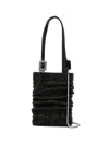 Benedetta Bruzziches Lollo Rhinestoned Tote Bag In Black