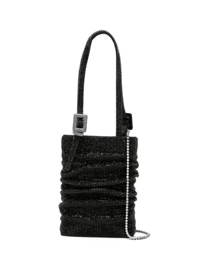 Benedetta Bruzziches Lollo Rhinestoned Tote Bag In Black