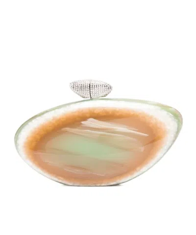 Benedetta Bruzziches Armonia Clutch Bag In Green