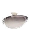 Benedetta Bruzziches Crystal-embellished Clutch Bag In Gray