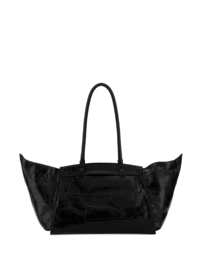 Benedetta Bruzziches Mame Leather Tote Bag In Black