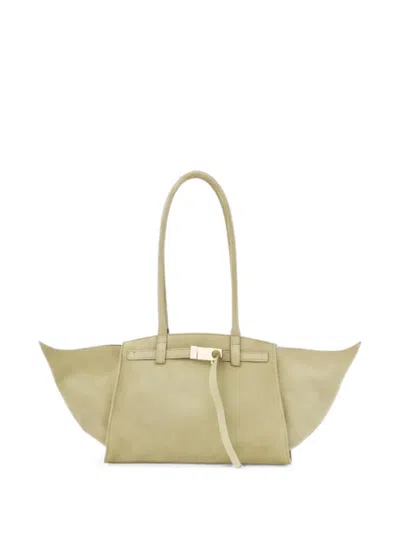 Benedetta Bruzziches Mame Suede Tote Bag In Neutrals