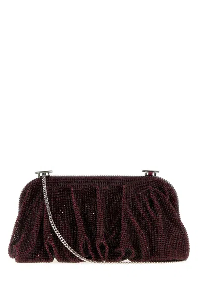 Benedetta Bruzziches Maroon Venus Clutch In Burgundy