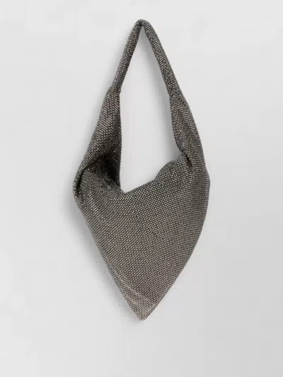 Benedetta Bruzziches Metal Knit Clutch Bag