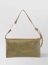 Benedetta Bruzziches Metallic Rectangular Shoulder Bag With Adjustable Strap