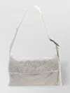 Benedetta Bruzziches Vitty Rhinestoned Shoulder Bag In Silver
