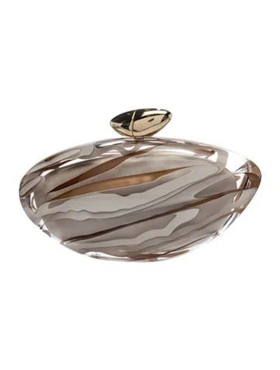 Pre-owned Benedetta Bruzziches Minaudière In Gray