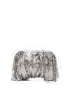 Benedetta Bruzziches Mini Chain-strap Clutch Bag In Silver