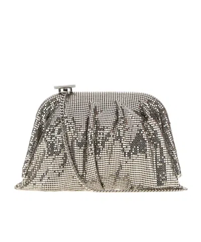 Benedetta Bruzziches Mini Chain-strap Clutch Bag In Crystal Silver