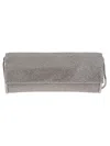 Benedetta Bruzziches Pink And Purple Rhinestone Mesh Clutch Bag