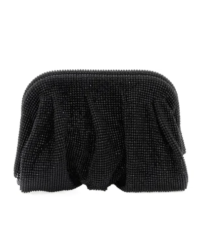 Benedetta Bruzziches Venus La Petite Embellished Clutch Bag In Black