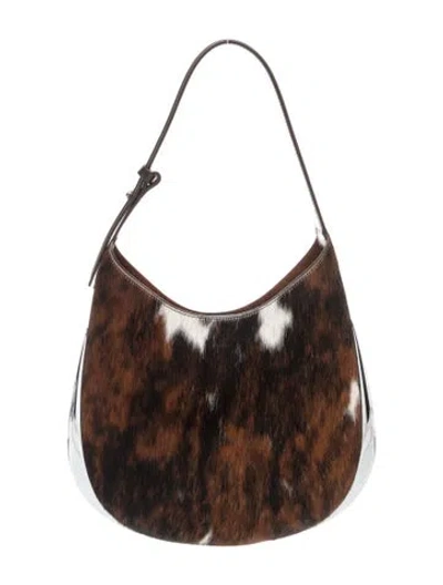 Pre-owned Benedetta Bruzziches Ponyhair Shoulder Bag In Brown