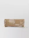 Benedetta Bruzziches Rectangular Rhinestone Chain Shoulder Bag