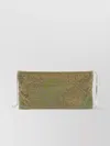 Benedetta Bruzziches Rectangular Rhinestone Chain Strap Clutch Bag