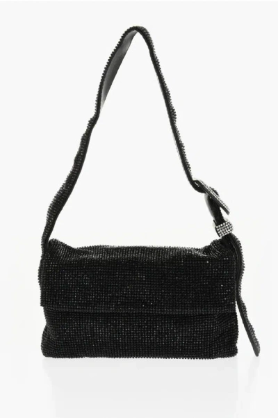 Benedetta Bruzziches Rhinestone And Satin Vitty La Mignon James Bond Shoulder Bag