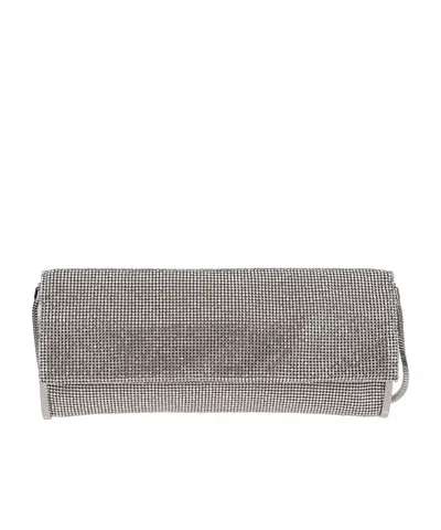 Benedetta Bruzziches Small Vittissima Spectre Crystal Bag In Silber