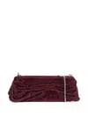 Benedetta Bruzziches Rhinestone-embellished Shoulder Bag In Red