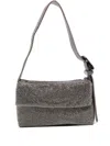 Benedetta Bruzziches Rhinestone-embellished Shoulder Bag In Silver