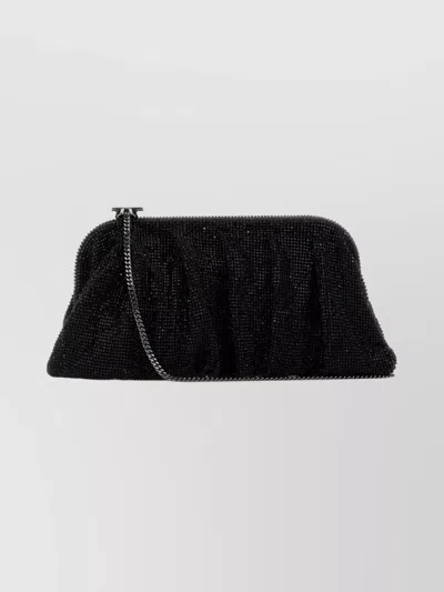 BENEDETTA BRUZZICHES RHINESTONE KNIT VENUS LA GRANDE CLUTCH BAG
