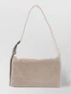 Benedetta Bruzziches Rhinestone Square Buckle Shoulder Bag