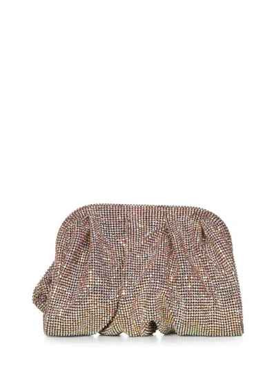 Benedetta Bruzziches Crystal-embellished Clutch Bag In Nude & Neutrals