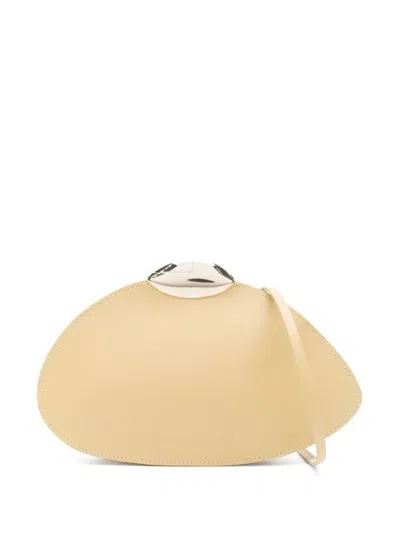 Benedetta Bruzziches Belle De Jour Suede Clutch Bag In Neutrals